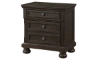 Picture of Newbury Laurel Brushed Brown Acacia 2-Drawer Nightstand