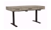 Picture of Platinum Gray Linen Lift Top Desk