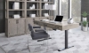 Picture of Platinum Gray Linen Lift Top Desk
