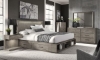 Picture of Platinum Gray Linen 5-Drawer Chest
