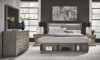 Picture of Platinum Gray Linen 5-Drawer Chest