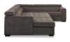 Picture of Tilden Smoke 3-Piece Left Chaise Sleeper Sectional
