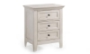 Picture of San Mateo White Arts & Crafts 3-Drawer Nightstand