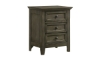 Picture of San Mateo Gray Arts & Crafts 3-Drawer Nightstand