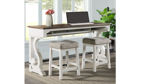 Picture of Drake French Oak 3-Piece Sofa Bar Set