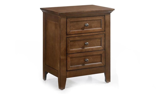 Picture of San Mateo Cherry Arts & Crafts 3-Drawer Nightstand