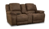Picture of Mustang Espresso Dual Power Reclining Console Loveseat