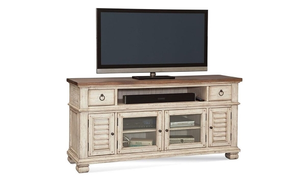 Picture of Belmont Antique Linen 1-Drawer Chairside Table