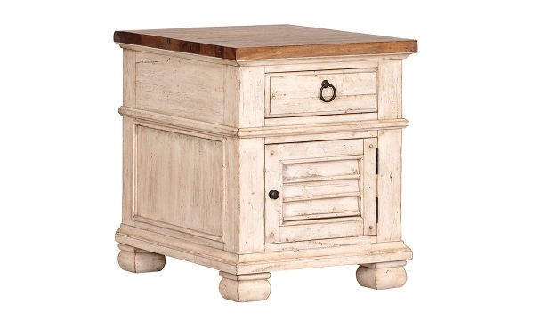 Picture of Belmont Antique Linen 1-Drawer End Table