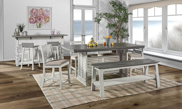 Picture of Sage White 5-Piece Counter Height Dining Set