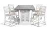 Picture of Sage White 5-Piece Counter Height Dining Set