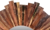 Picture of Lotus Handmade Solid Wood Sunburst Mirror