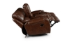 Picture of Caspian Brown Double Reclining Console Loveseat