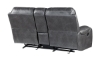 Picture of Caspian Gray Double Reclining Console Loveseat