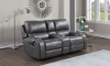 Picture of Caspian Gray Double Reclining Console Loveseat
