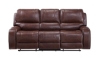 Picture of Caspian Brown Double Reclining Sofa with Drop Down Table