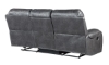 Picture of Caspian Gray Double Reclining Sofa with Drop Down Table