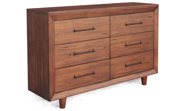 Denver Brown 6-Drawer Dresser | Haynes Furniture