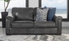 Picture of Medici Gray Leather Loveseat