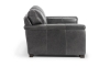 Picture of Medici Gray Leather Loveseat