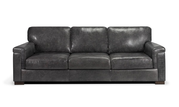 Picture of Medici Gray Leather Sofa