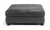Picture of Medici Gray Leather Ottoman