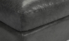 Picture of Medici Gray Leather Ottoman
