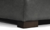 Picture of Medici Gray Leather Ottoman