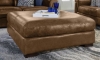 Picture of Medici Chestnut Leather Ottoman