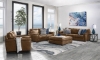 Picture of Medici Chestnut Leather Ottoman