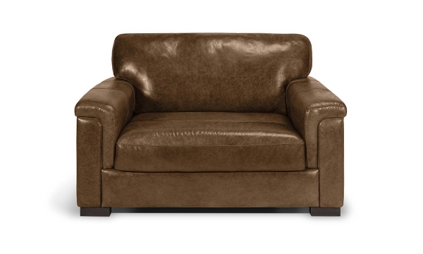Picture of Medici Chestnut Leather Armchair