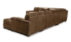 Picture of Medici Chestnut 4-Piece Right Chaise Sectional
