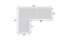 Picture of Medici Chestnut 4-Piece Corner Sectional