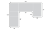 Picture of Medici Chestnut 5-Piece Right Chaise Sectional