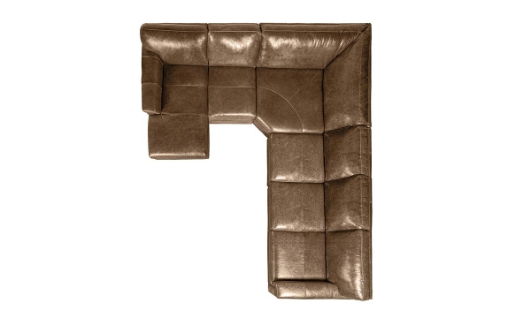 Picture of Medici Chestnut 5-Piece Left Chaise Sectional