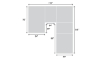 Picture of Medici Chestnut 5-Piece Left Chaise Sectional