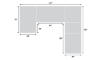 Picture of Medici Chestnut 5-Piece Left Chaise Sectional