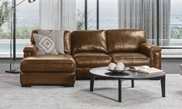 Picture of Medici Chestnut 2-Piece Left Chaise Sectional
