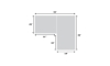 Picture of Medici Chestnut 2-Piece Right Chaise Sectional