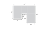 Picture of Medici Chestnut 4-Piece Left Chaise Sectional