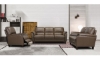 Picture of Montclair Latte Leather Loveseat