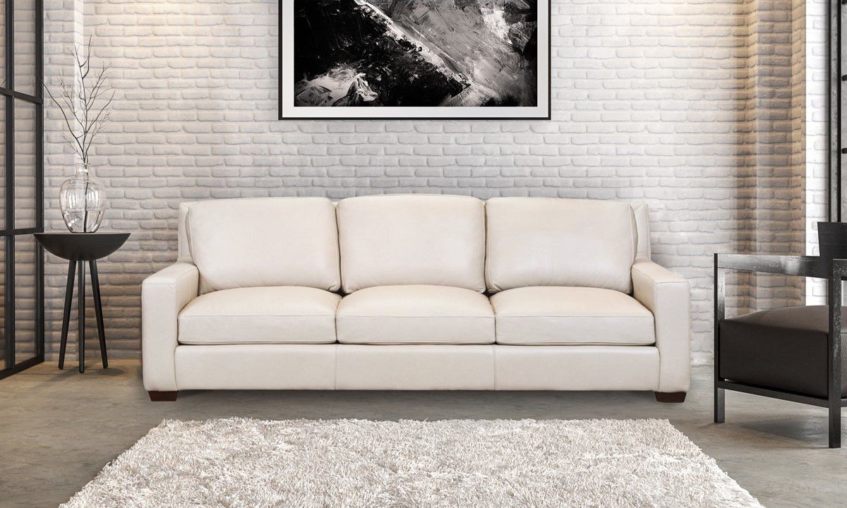 ROCKERS テッド・バファルコス著 Leather Sofa - Rocky Mountain Leather Vail Bone | Haynes Furniture