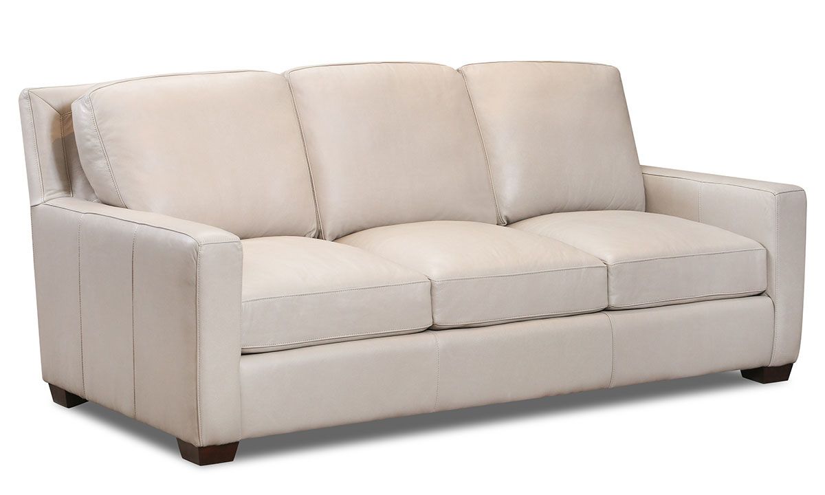 Leather Sofa - Rocky Mountain Leather Vail Bone | Haynes Furniture