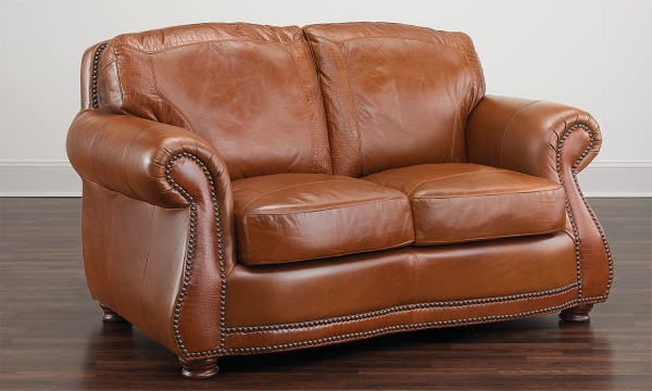 Picture of Rocky Mountain Leather Brandy Alligator Loveseat