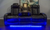 Picture of Omega Black Leather Power Reclining Sofa