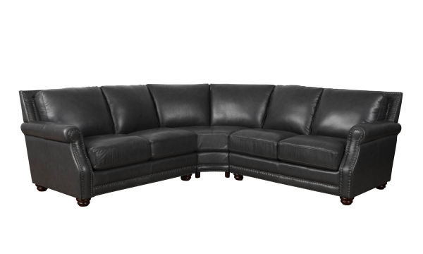 Picture of Benchmark Denim Leather 3-Piece Sectional