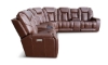 Picture of Merlin Coffee Leather 7-Piece Power Sectional