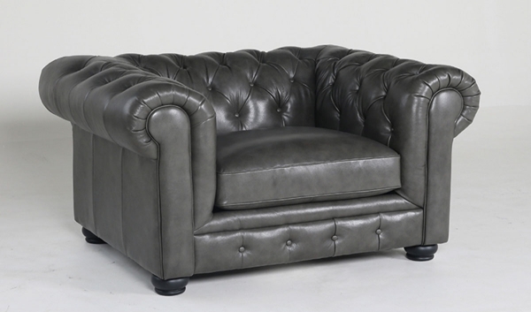 Picture of Carson Charcoal Leather Armchair