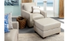 Picture of Rocky Mountain Leather Vail Bone Ottoman