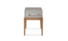 Picture of Perrine White Small Chairside Table